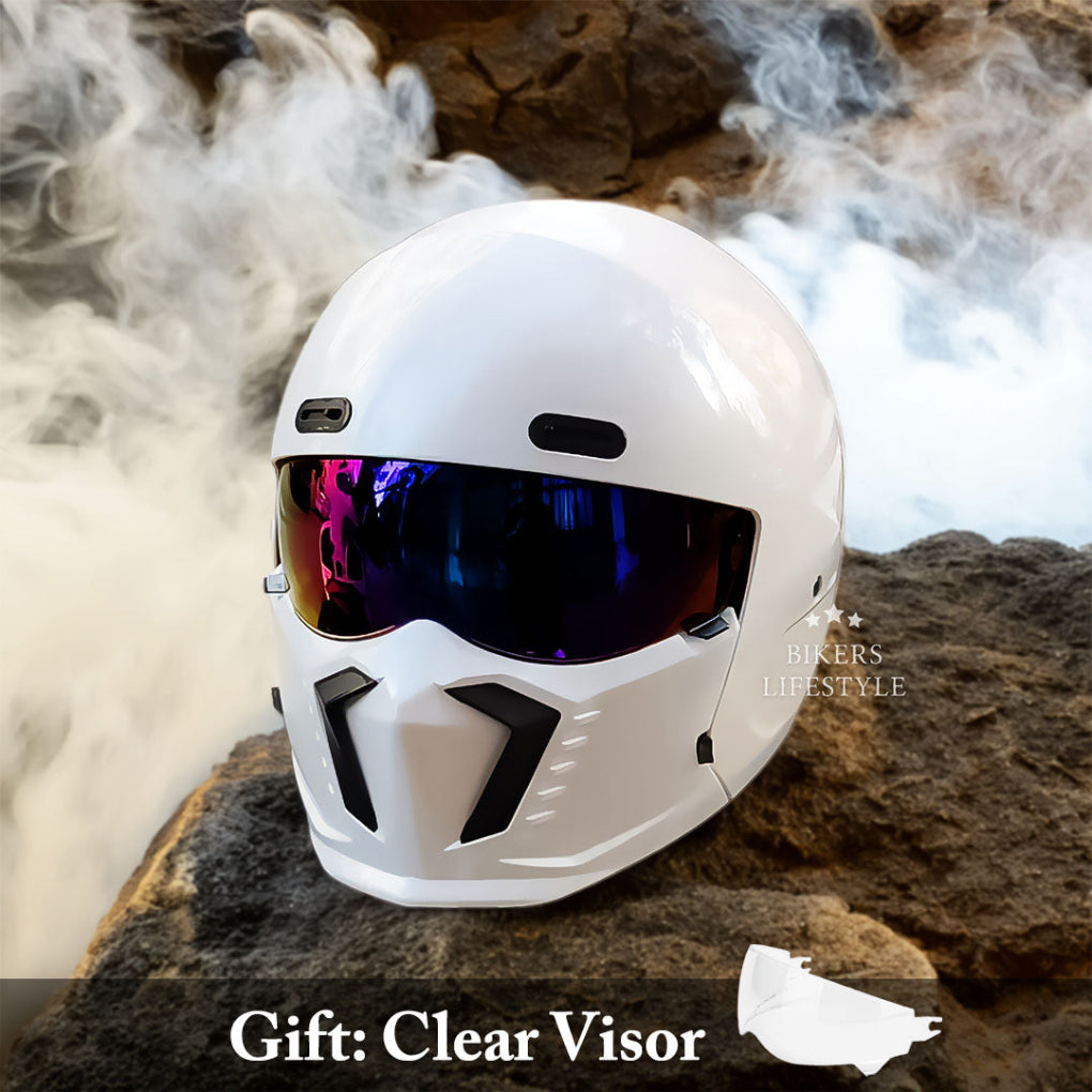 Wearclo | Full Face Motorcycle Helmet with Chin Guard