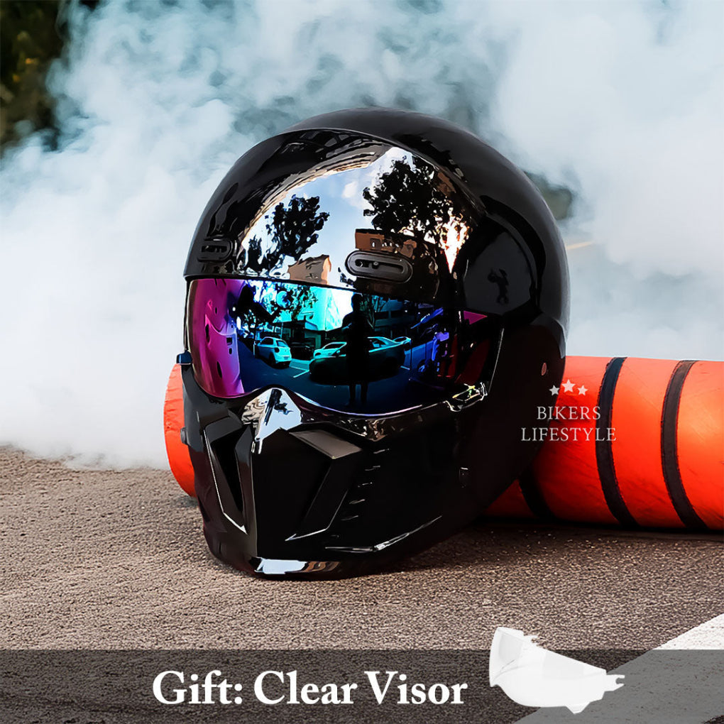 Wearclo | Full Face Motorcycle Helmet with Chin Guard