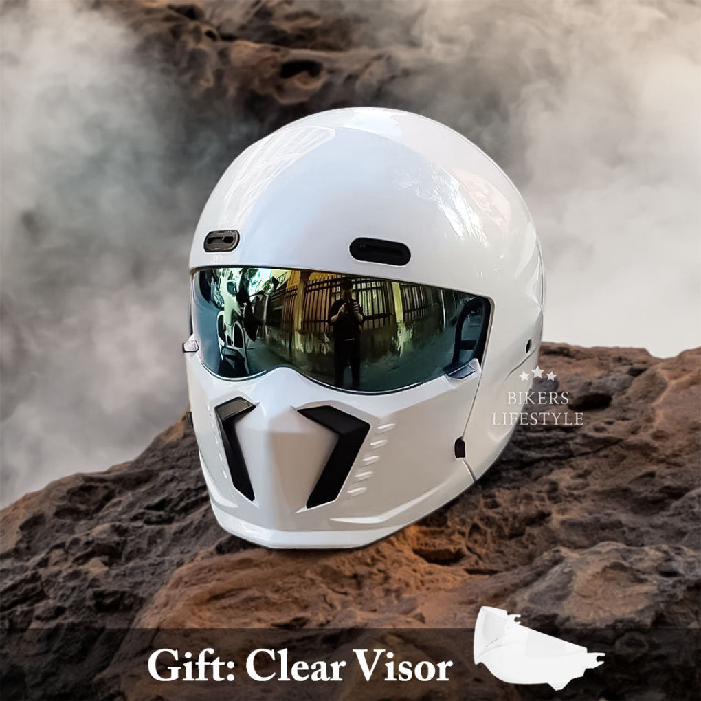 Wearclo | Full Face Motorcycle Helmet with Chin Guard
