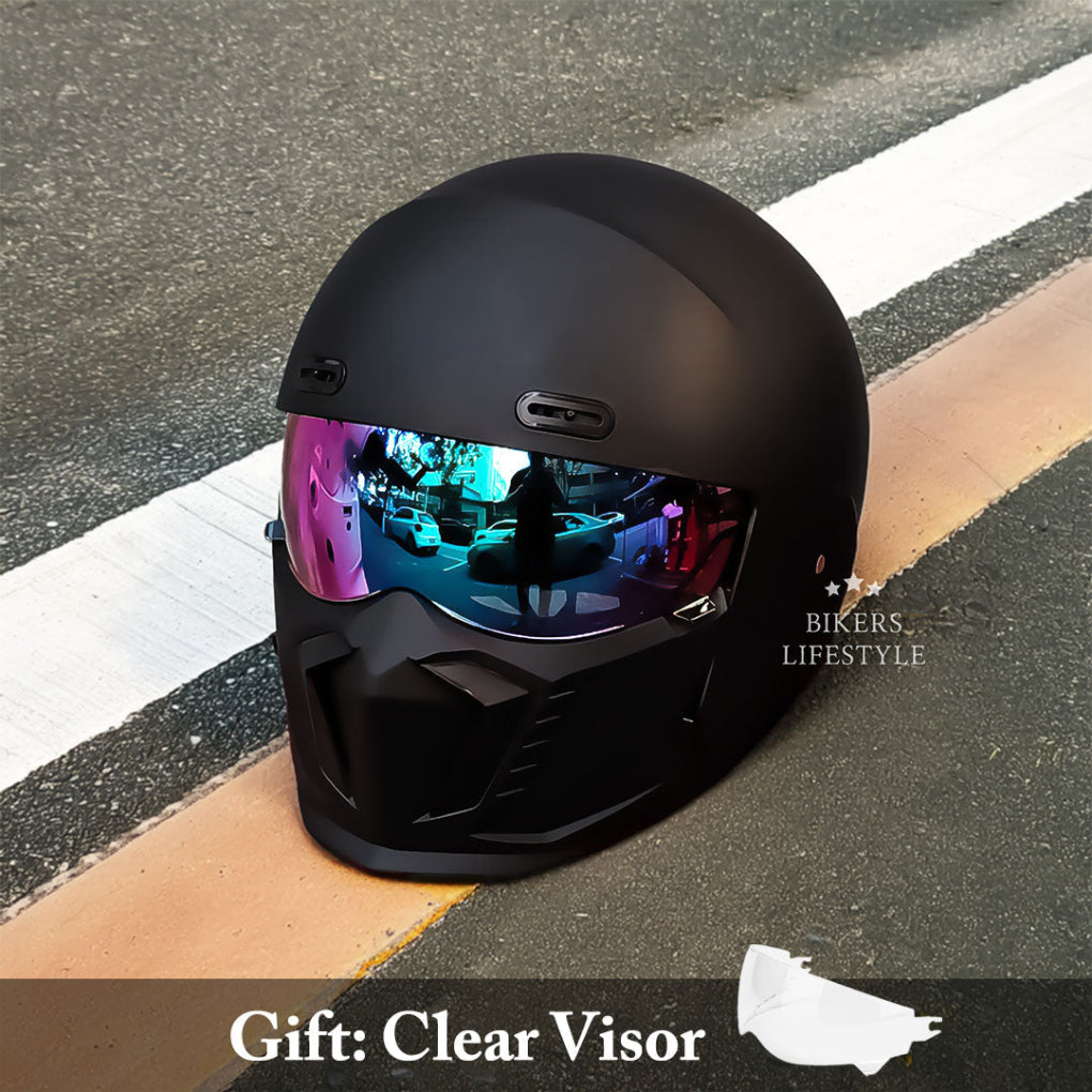 Wearclo | Full Face Motorcycle Helmet with Chin Guard