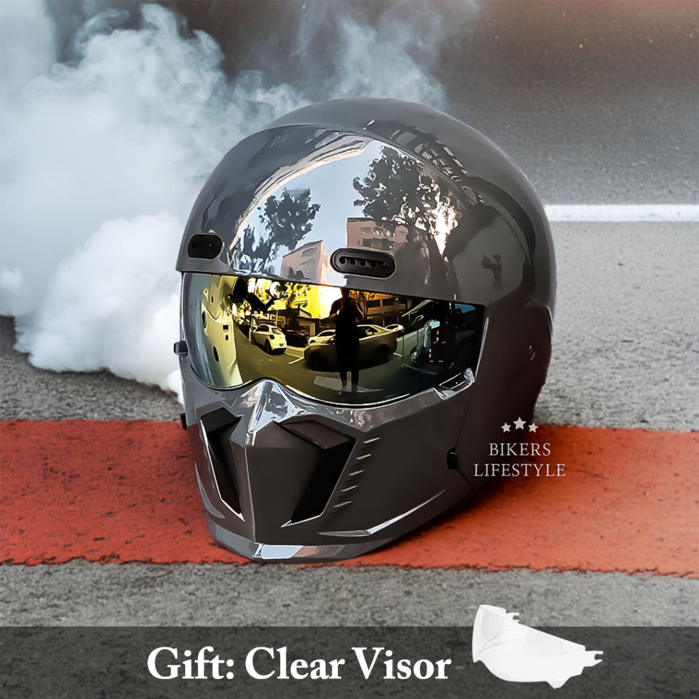 Wearclo | Full Face Motorcycle Helmet with Chin Guard