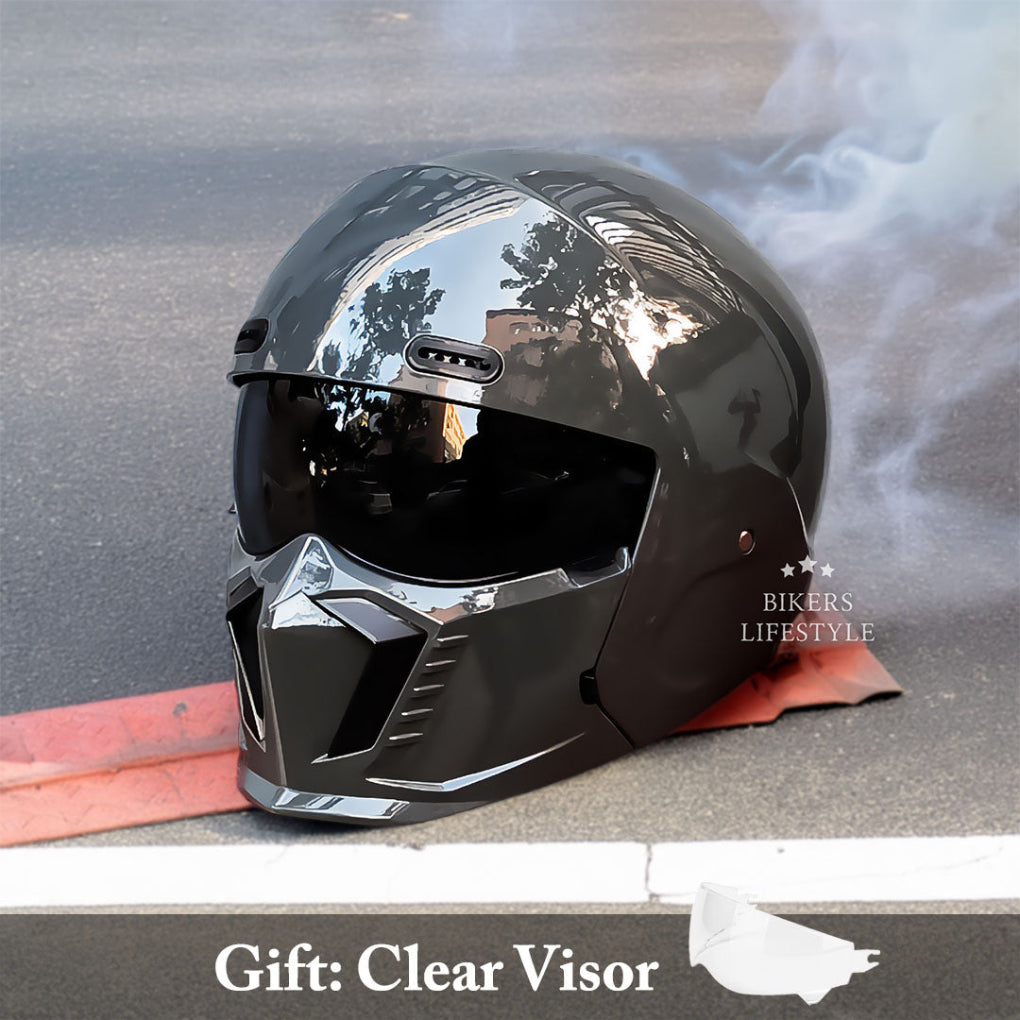 Wearclo | Full Face Motorcycle Helmet with Chin Guard