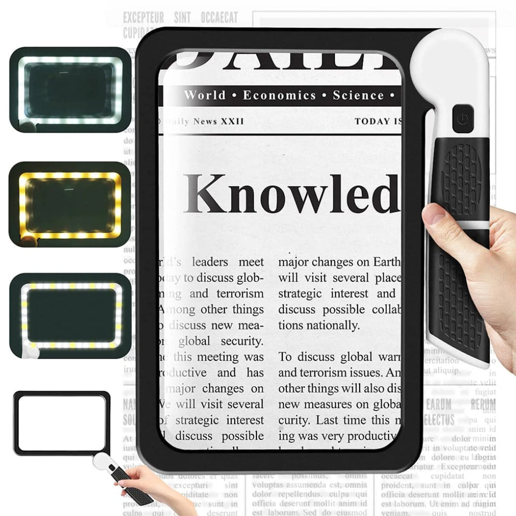 Wearclo | Full Page Handheld Magnifier Glass
