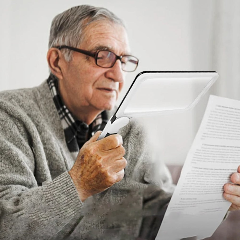 Wearclo | Full Page Magnifier with Handheld Handle