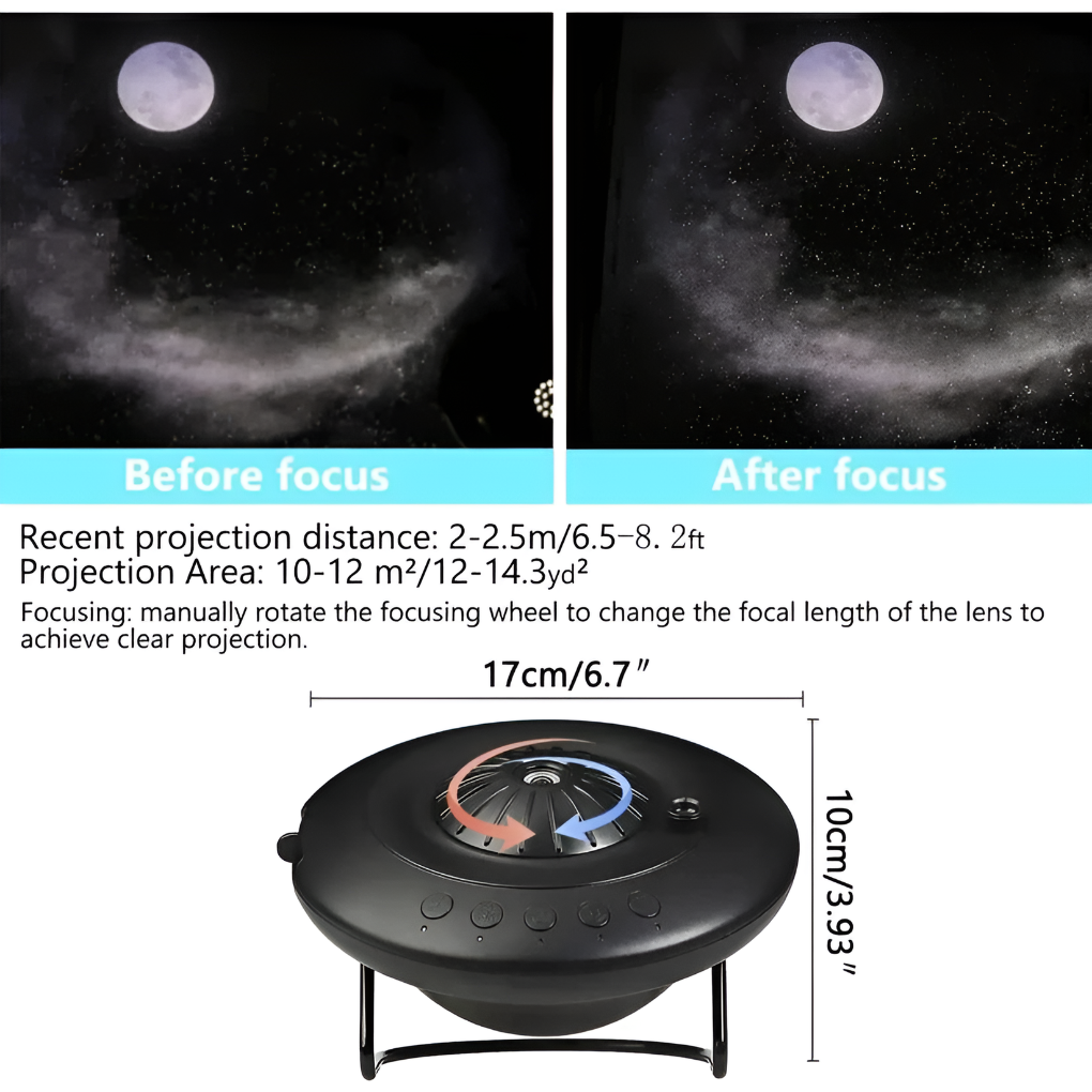 Wearclo | Galaxy Projector with Rotating Planetarium Effects