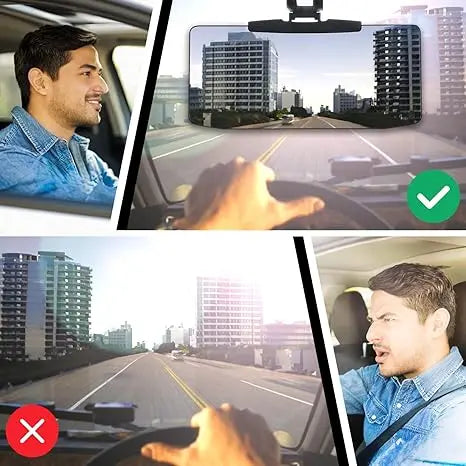 Wearclo | Glare Light Blocker – Glare Reduction with Day and Night Filter for Clear Vision