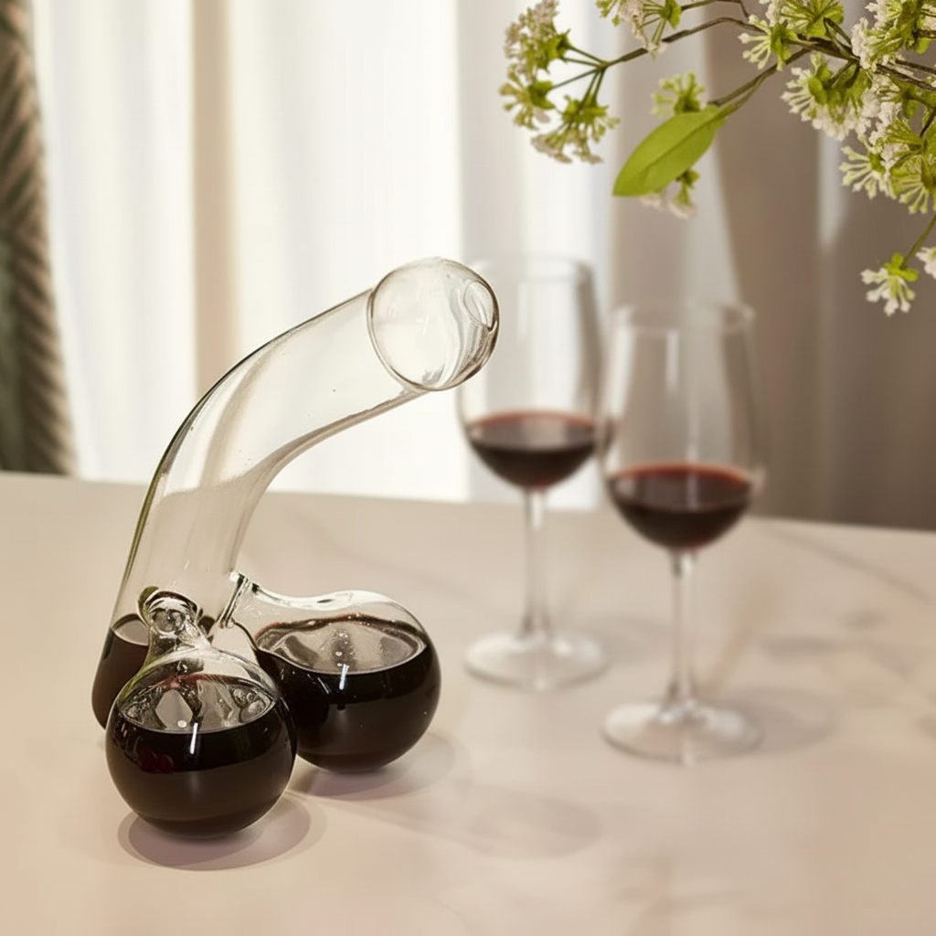 Wearclo | Glass Decanter | Elegant Design and 650 ml Capacity | Clear