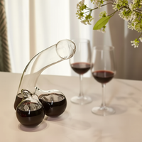 Wearclo | Glass Decanter | Elegant Design and 650 ml Capacity | Clear
