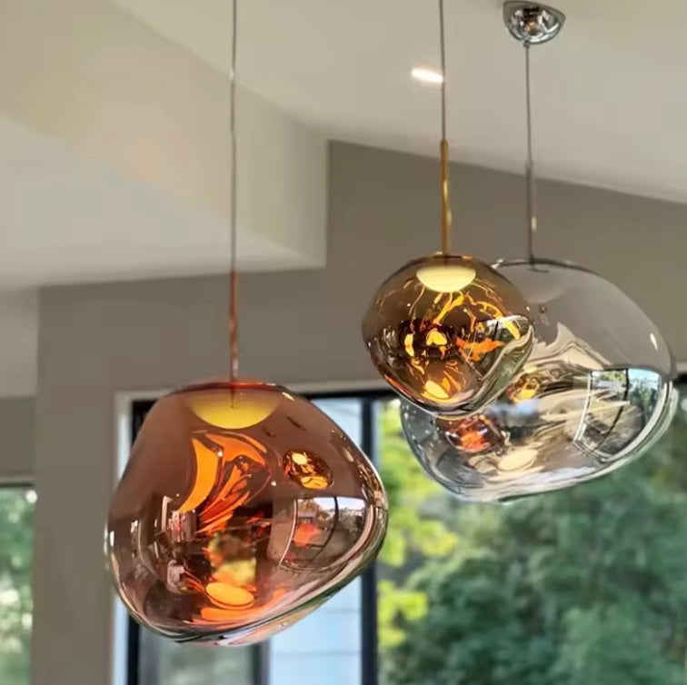 Wearclo | Glass Pendant Light | Scandinavian Modern Design | Clear Glass