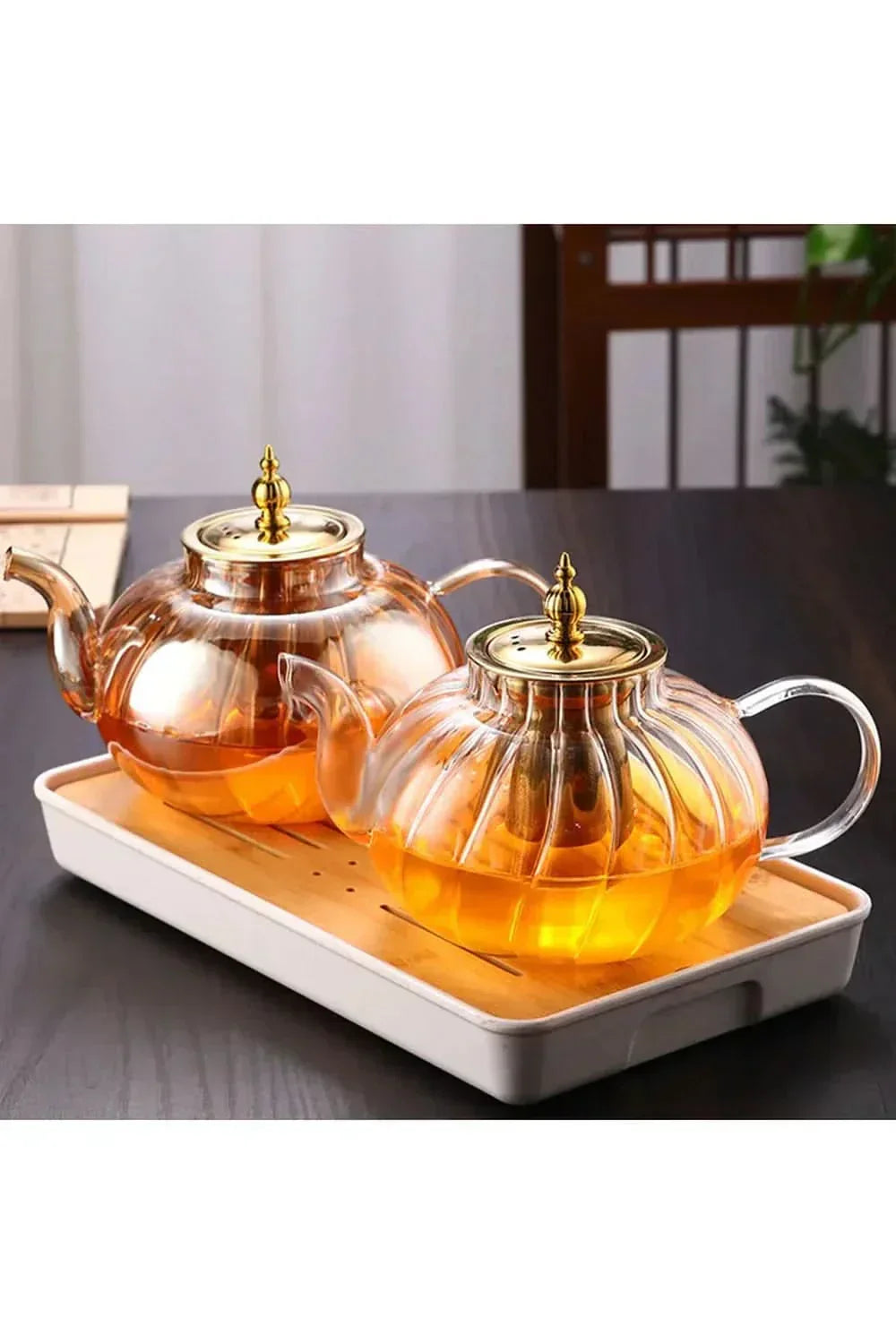 Wearclo | Glass Teapot with Infuser and Lid for Loose Tea
