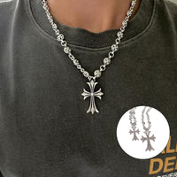 Wearclo | Gothic Cross Pendant Necklace