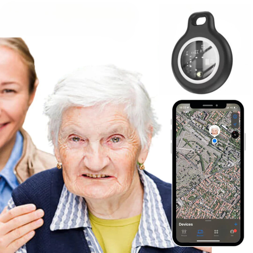 Wearclo | GPS Tracker for Seniors | Real-Time Monitoring, Waterproof & No Subscription Fees for Peace of Mind