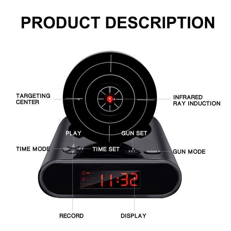 Wearclo | Gun Target Shoot Alarm Clock