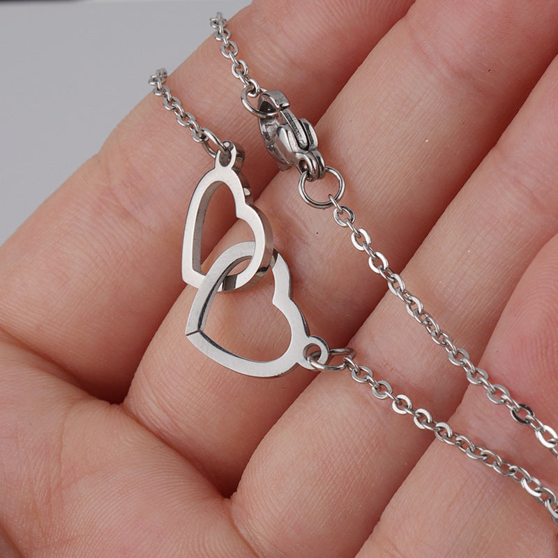 Wearclo | Heart Necklace with Rotating Rose Gift Box