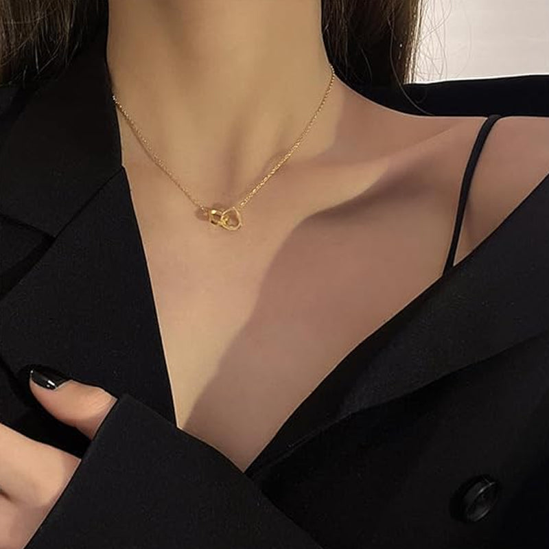 Wearclo | Heart Necklace with Rotating Rose Gift Box