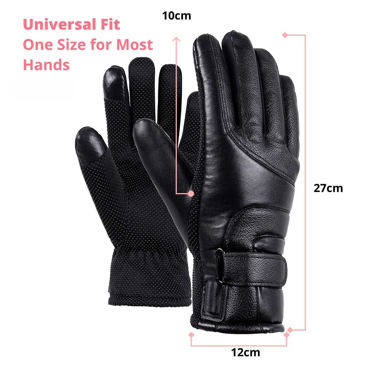 Wearclo | Heated Gloves for Women UK – Ladies Thermal Waterproof Winter Gloves with Touch Screen & USB Rechargeable Warm Design