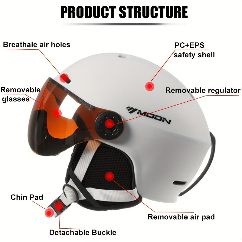 Wearclo | High-Quality Ski Helmet with Removable Parts – Safe and Comfortable for Outdoor Activities