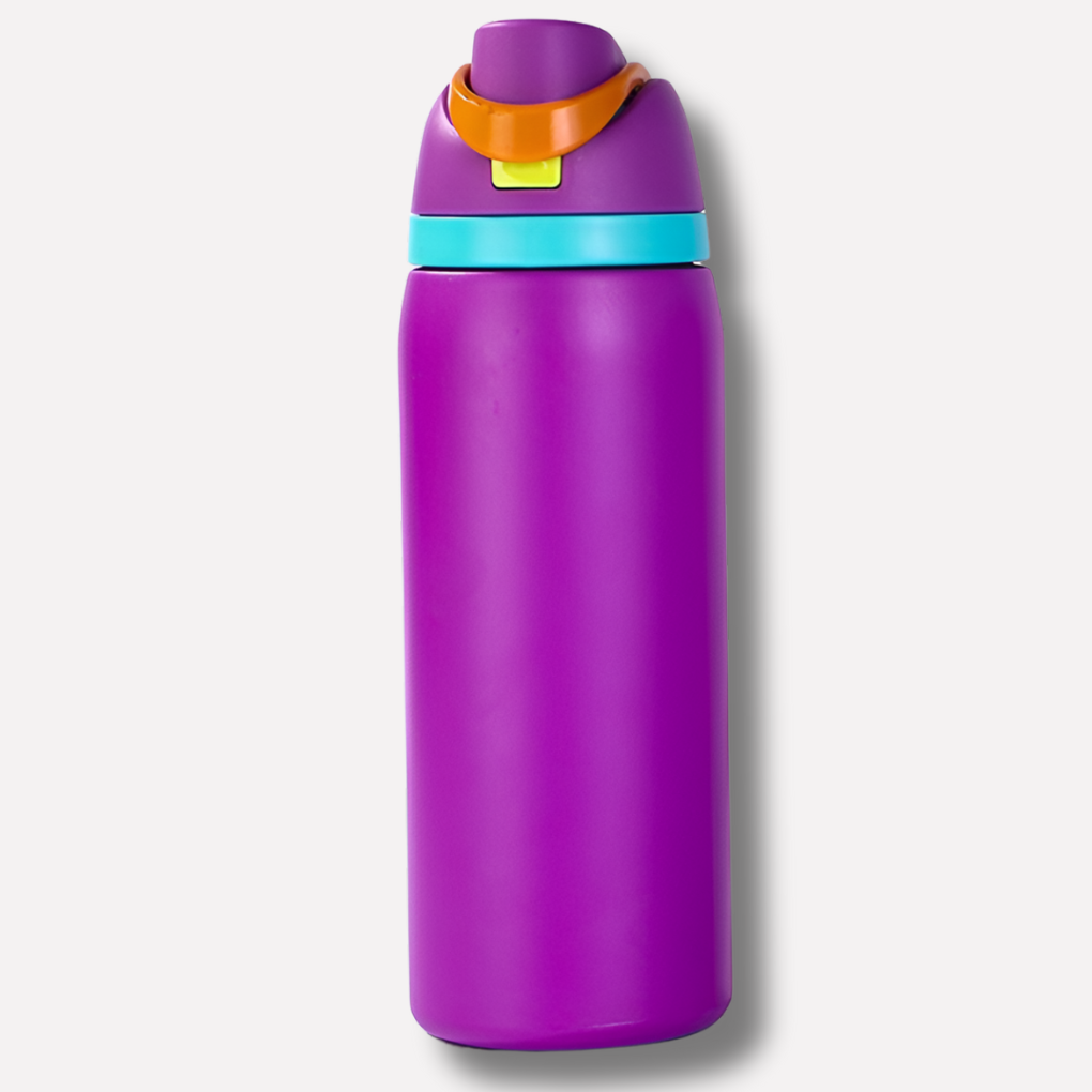 Wearclo | Insulated Water Bottle with Built-in Straw
