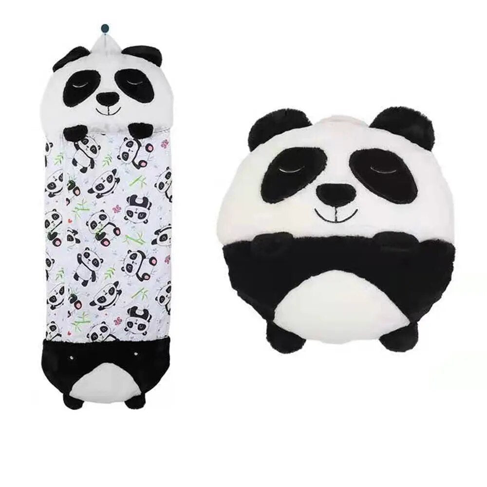 Wearclo | Kids Animal Sleeping Bag & Plush Toy Combo