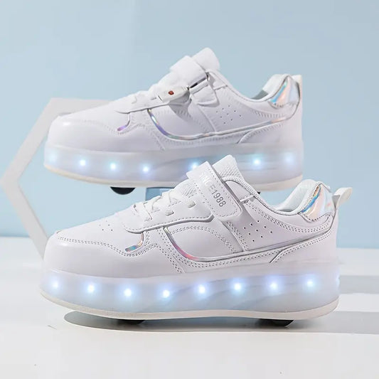 Wearclo | Kids Roller Shoes with Lights