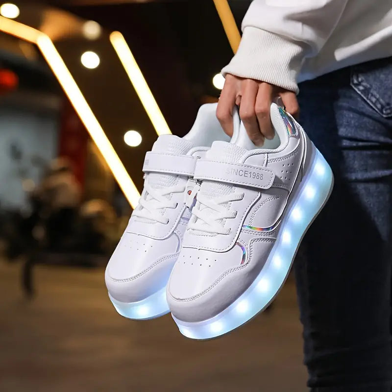 Wearclo | Kids Roller Shoes with Lights
