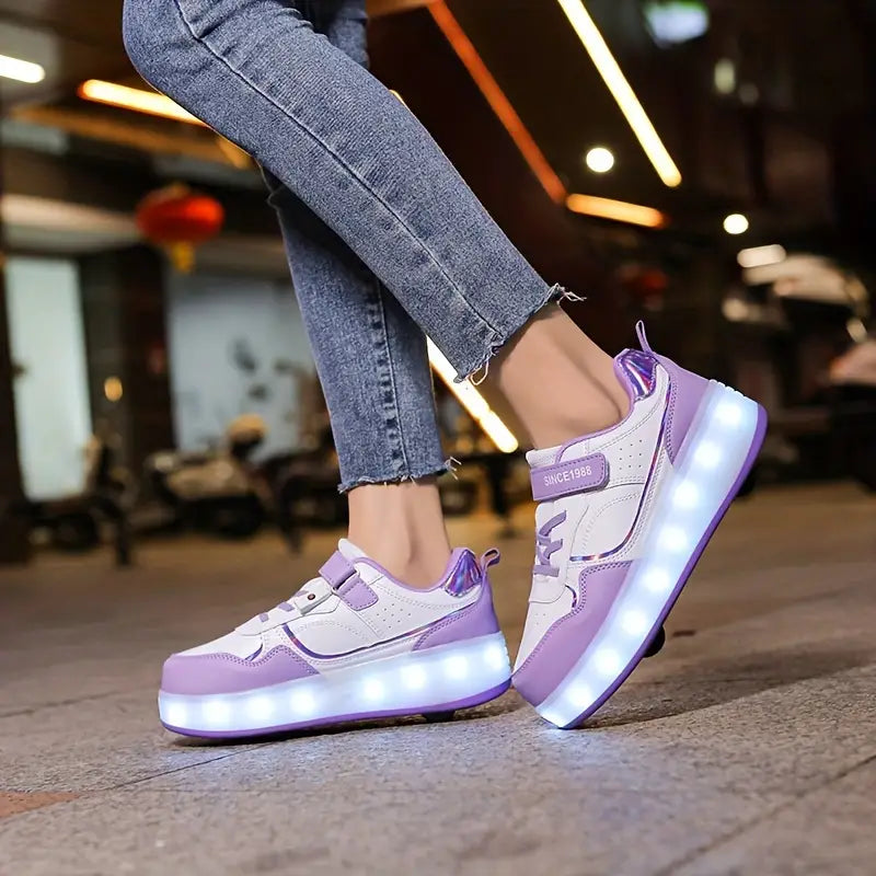Wearclo | Kids Roller Shoes with Lights