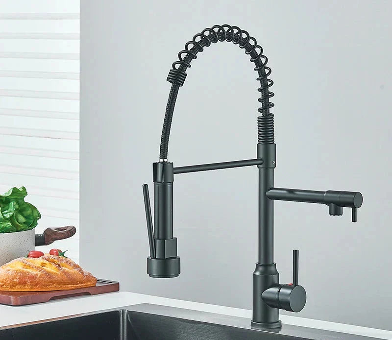 Wearclo | Kitchen Faucet with Spiral Spout & 360° Rotation