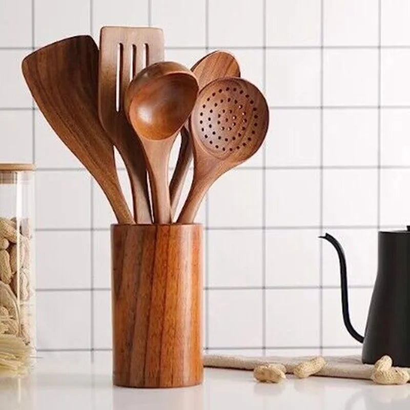 Wearclo | Kitchen Set Made of Natural Teak Wood