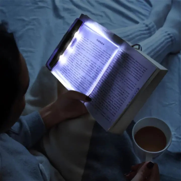 Wearclo | LED Reading Lamp Flat Panel – Night Light with 2 Brightness Levels & Eye Protection