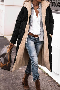 Wearclo | Women's Plush Sherpa Puffer Coat