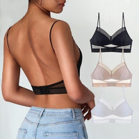 Wearclo | Backless Lace Bralette with Wireless Lift