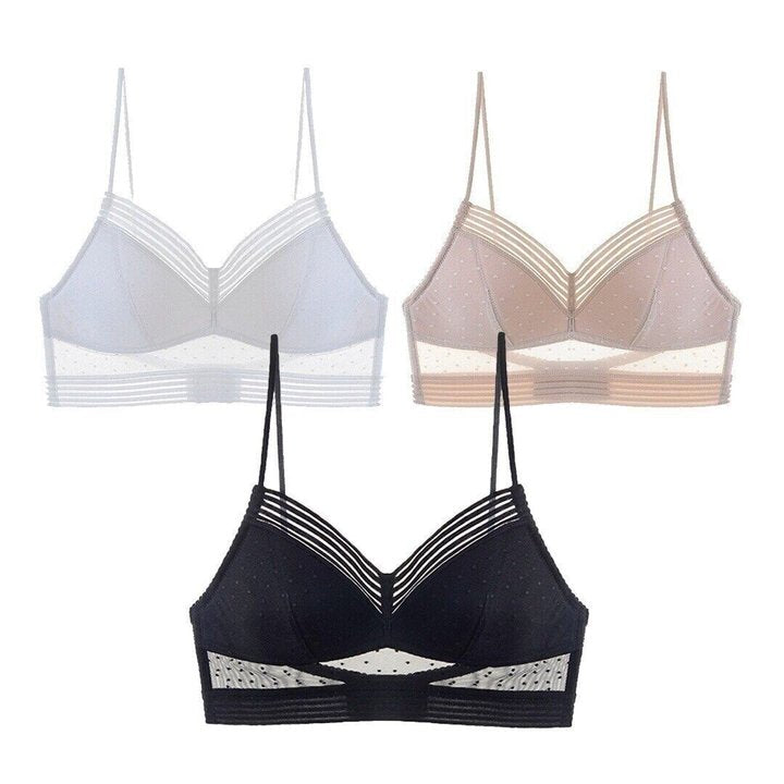 Wearclo | LOW BACK WIRELESS LIFTING LACE BRA
