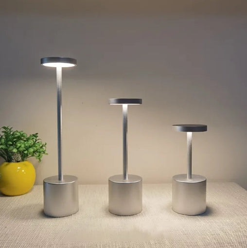 Wearclo | LumaLite Rechargeable LED Table Lamp | Wireless | Dimmable | Modern Design for Restaurants and Home