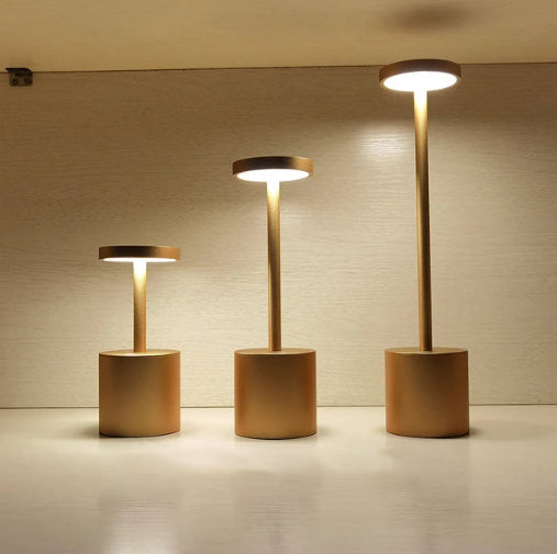 Wearclo | LumaLite Rechargeable LED Table Lamp | Wireless | Dimmable | Modern Design for Restaurants and Home