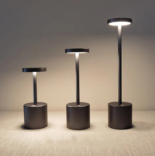Wearclo | LumaLite Rechargeable LED Table Lamp | Wireless | Dimmable | Modern Design for Restaurants and Home