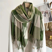 Wearclo | Cozy Plaid Scarf for Chic Winter Style