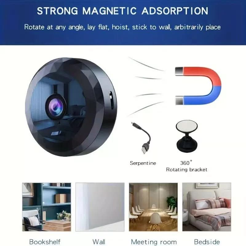 Wearclo | Magnetic Mini WiFi Camera 1080P HD for Discreet Monitoring