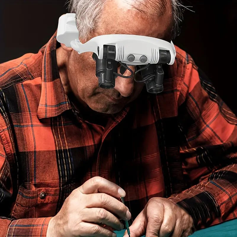 Wearclo | Magnifying Glasses with LED Lights for Dual Eyes