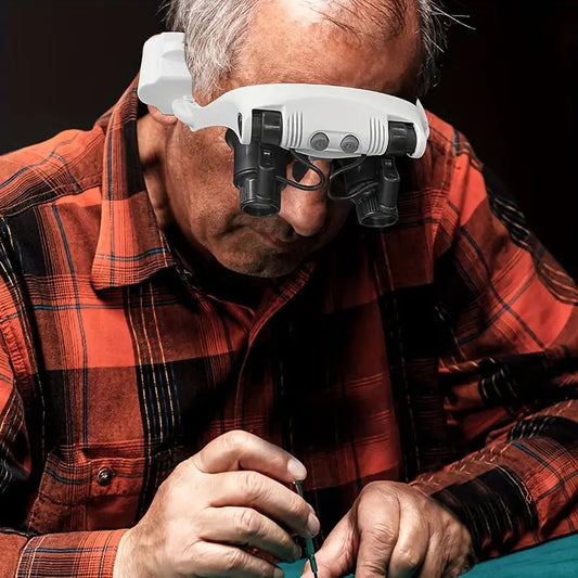 Wearclo | Magnifying Glasses with LED Lights for Dual Eyes