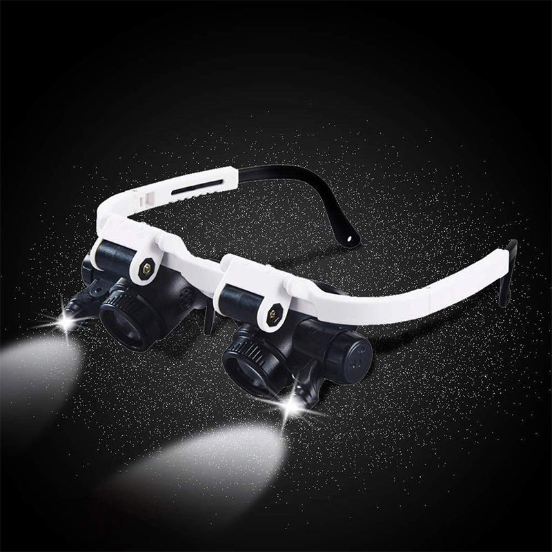Wearclo | Magnifying Glasses with LED Lights for Dual Eyes