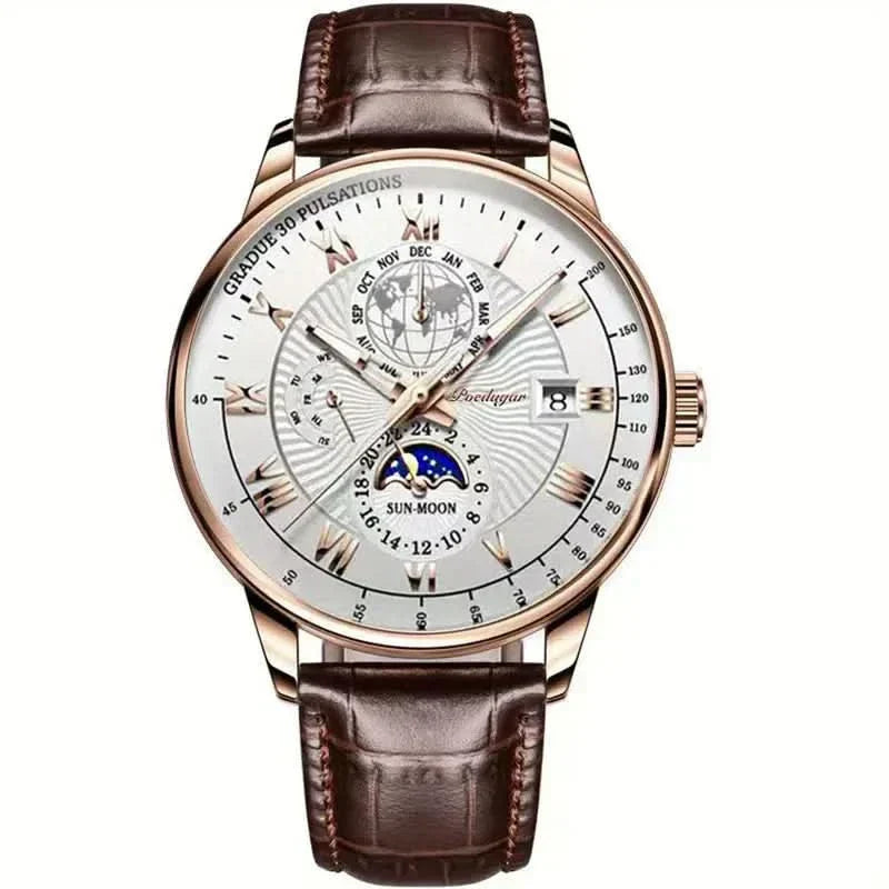 Wearclo | Mechanical Men’s Luxury Watch with Moonphase