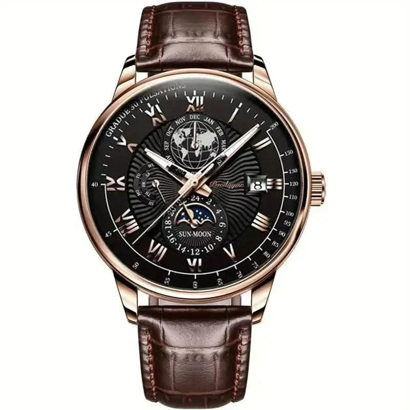 Wearclo | Mechanical Men’s Luxury Watch with Moonphase
