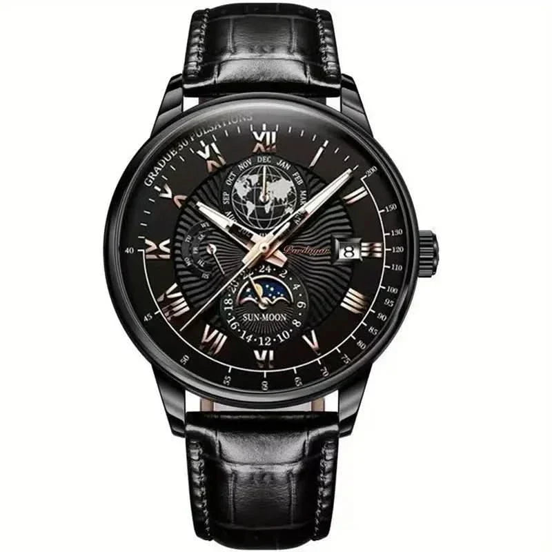 Wearclo | Mechanical Men’s Luxury Watch with Moonphase