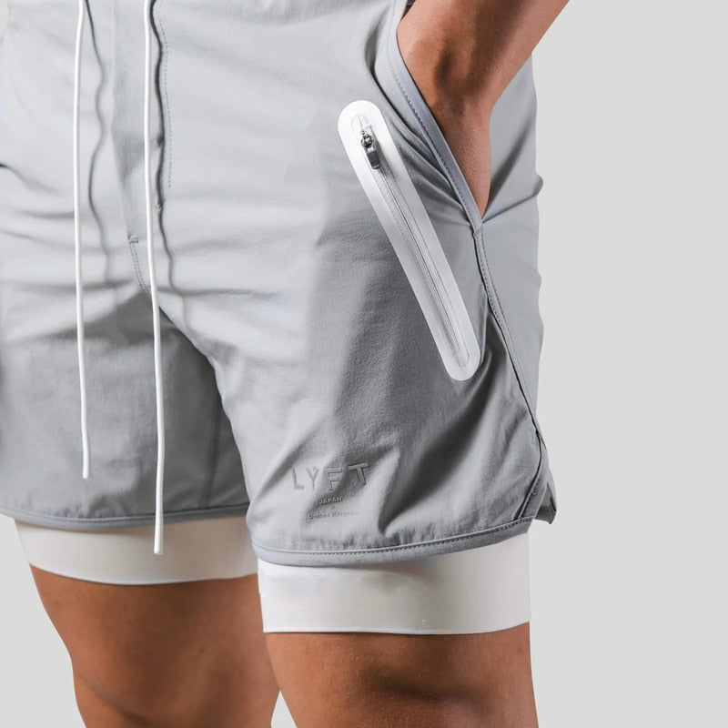 Wearclo | Men's 2-in-1 Compression Shorts
