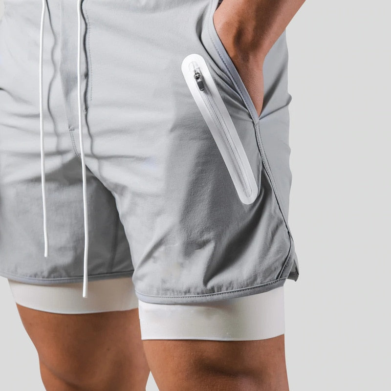 Wearclo | Men's 2-in-1 Compression Shorts