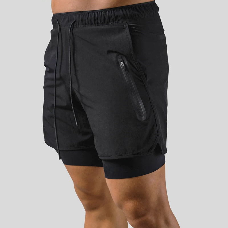 Wearclo | Men's 2-in-1 Compression Shorts