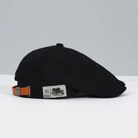 Wearclo | Men's Adjustable Flat Cap w/ Leather Strap