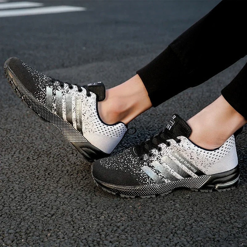 Wearclo | Men's Athletic Running Sneakers with Side Stripe