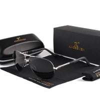 Wearclo | Men's Aluminum Polarized Aviator Shades