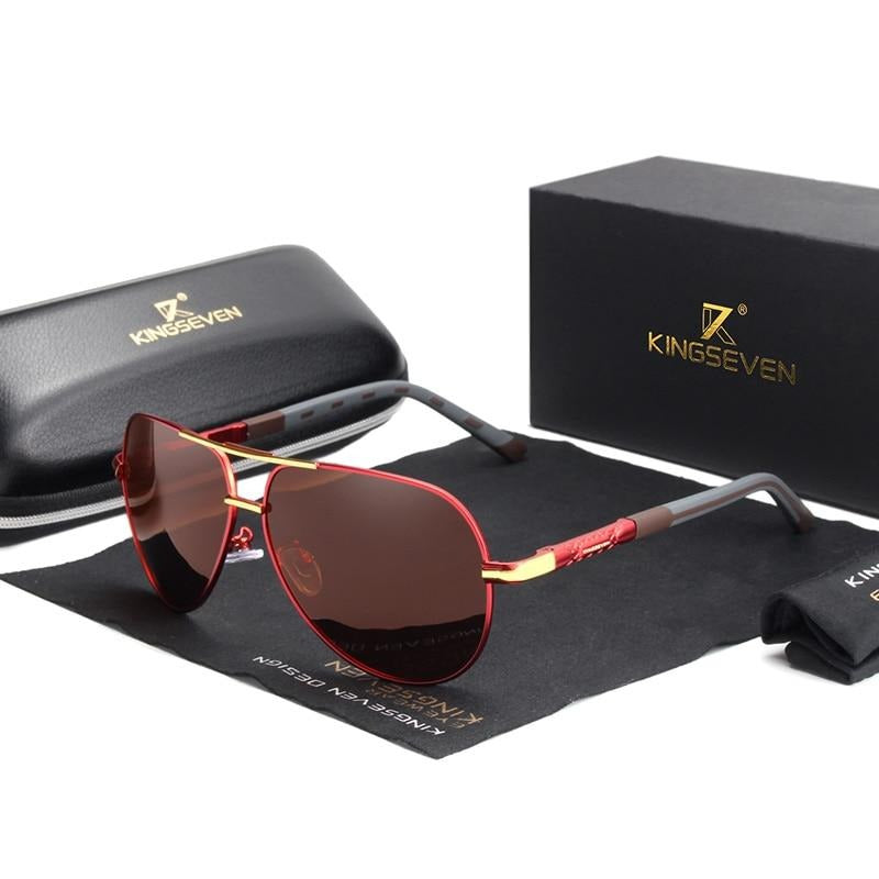 Wearclo | Men's Aviator Polarized Sunglasses